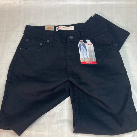 Levi’s 502™ TAPER LEVI’S® FLEX MEN'S JEANS W 28 L 30 BLACK - Picture 5 of 10